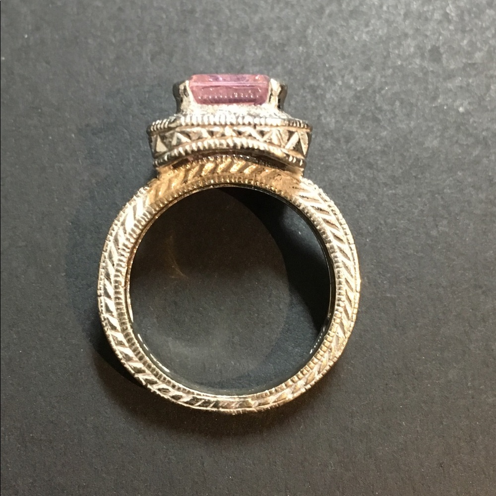 SILVER AND DIAMOND RING - Picture 4 of 5